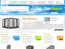 Tablet Screenshot of onehoster.com